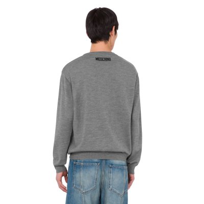 THE EXTRA-FINE MERINO WOOL PULLOVER WITH INTARSIA